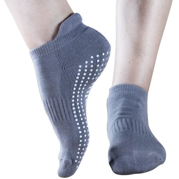 Pilates Yoga Grip Socks for Women - Grey - Image 3