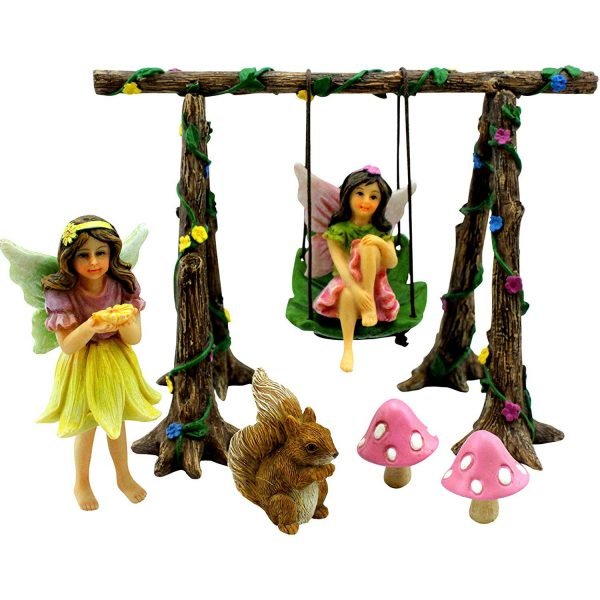 Miniature Fairy Garden Swing Set