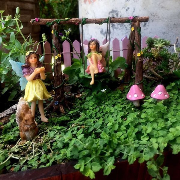 Miniature Fairy Garden Swing Set - Image 3