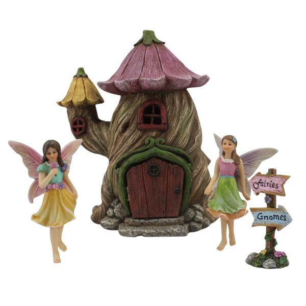 Fairy Garden Flower House Set