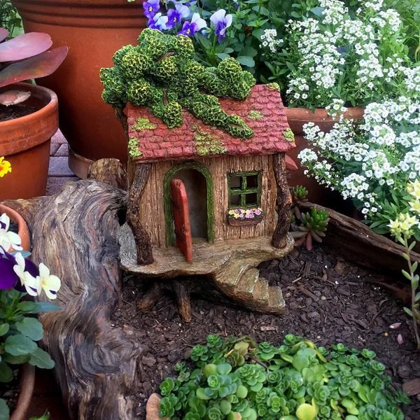 Fairy Tree House - Fairy Garden House - Image 3