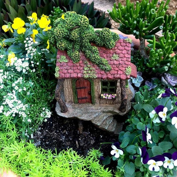 Fairy Tree House - Fairy Garden House - Image 5