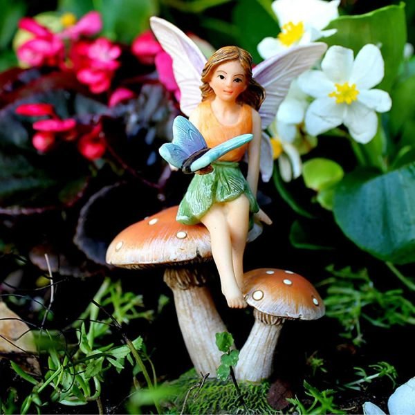 Garden Fairy And Mushroom Stand Set - Image 3