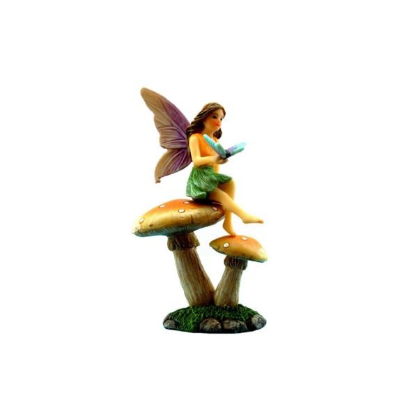 Garden Fairy And Mushroom Stand Set